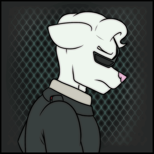 Porter, a white canine man